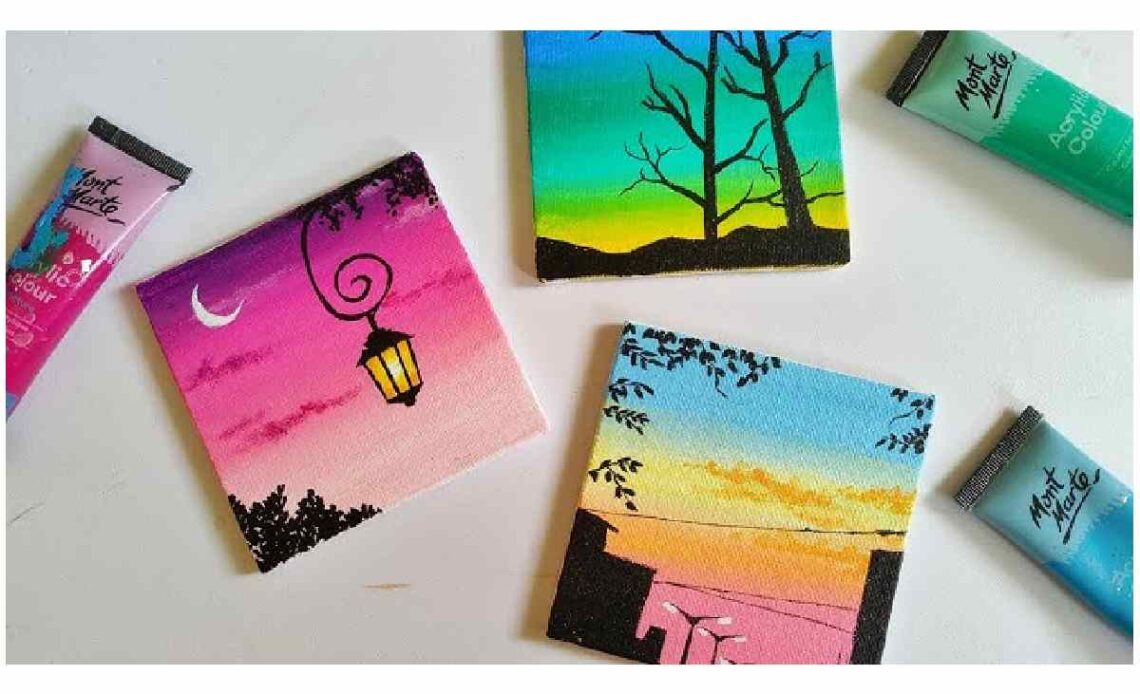 Aesthetic Cute Mini Canvas Art