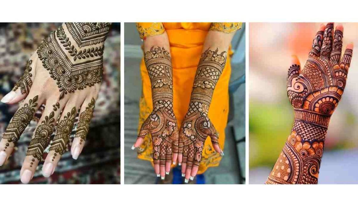 Simple Mehndi Design For Full Hand